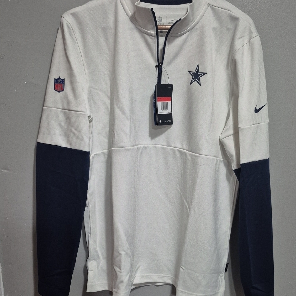 Nike Dallas Cowboys Sideline Half-Zip Pullover Jacket Men’s NFL Performance NWT - Picture 7 of 10